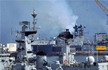 Fire on naval ship in Mumbai; three hurt